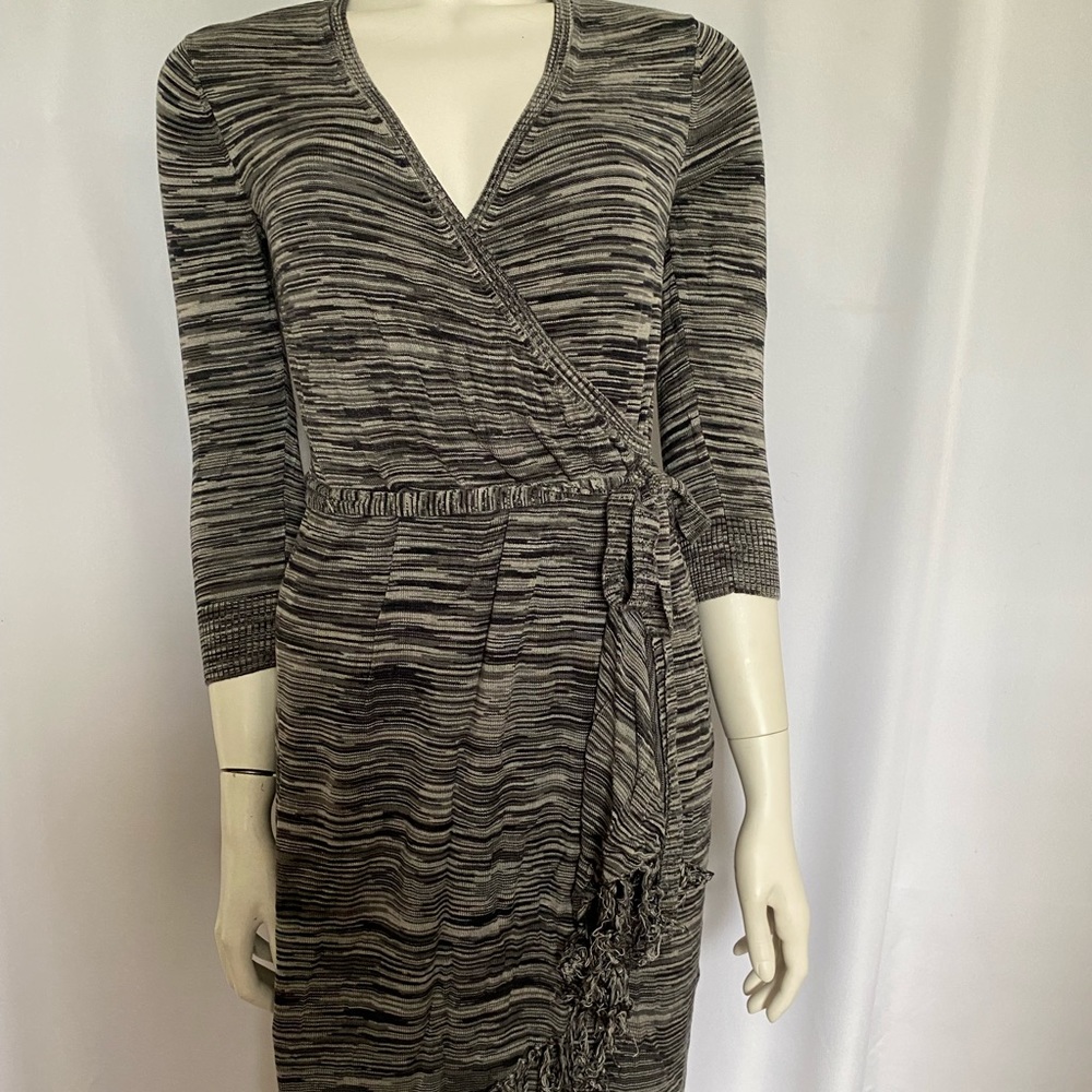 Fringed knitted dress